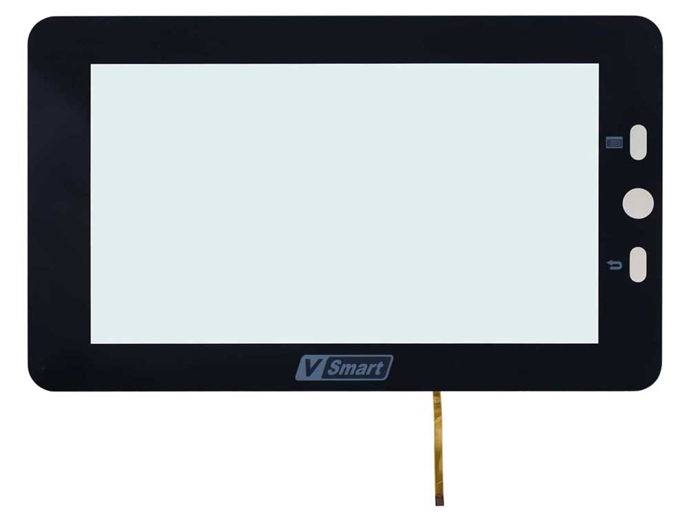 7.6 inch 3 layer PFG Structure Analog 4 wire Resistive Touch Screen for Industrial Control Machine.
