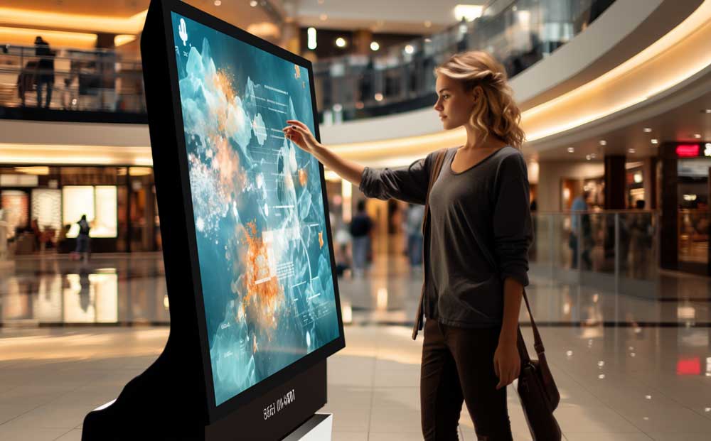 digital signage display touch